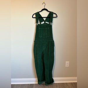 cotton on green corduroy overalls
